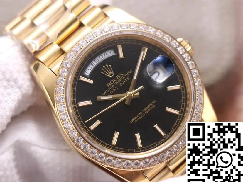 Rolex Factory Day Date EW Yellow Gold Diamond 40MM 0124